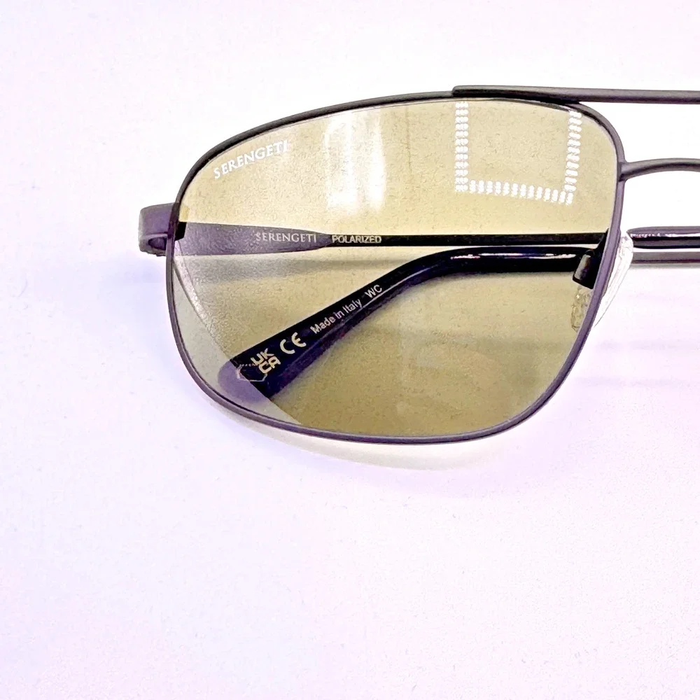 Serengeti DANTE 2.0 Sunglasses Matte Black Frame Mineral POLARIZED Lens NEW